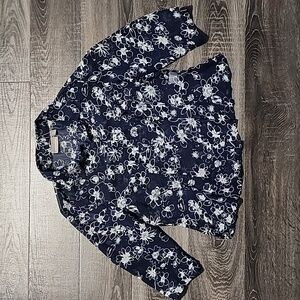 🦇 Croft & Barrow Sheer Floral Blouse 🦇